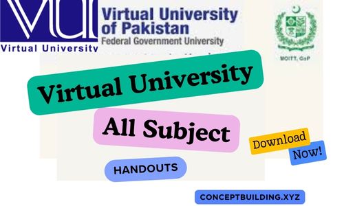 vu all subject highlighted handouts or short notes for virtual university