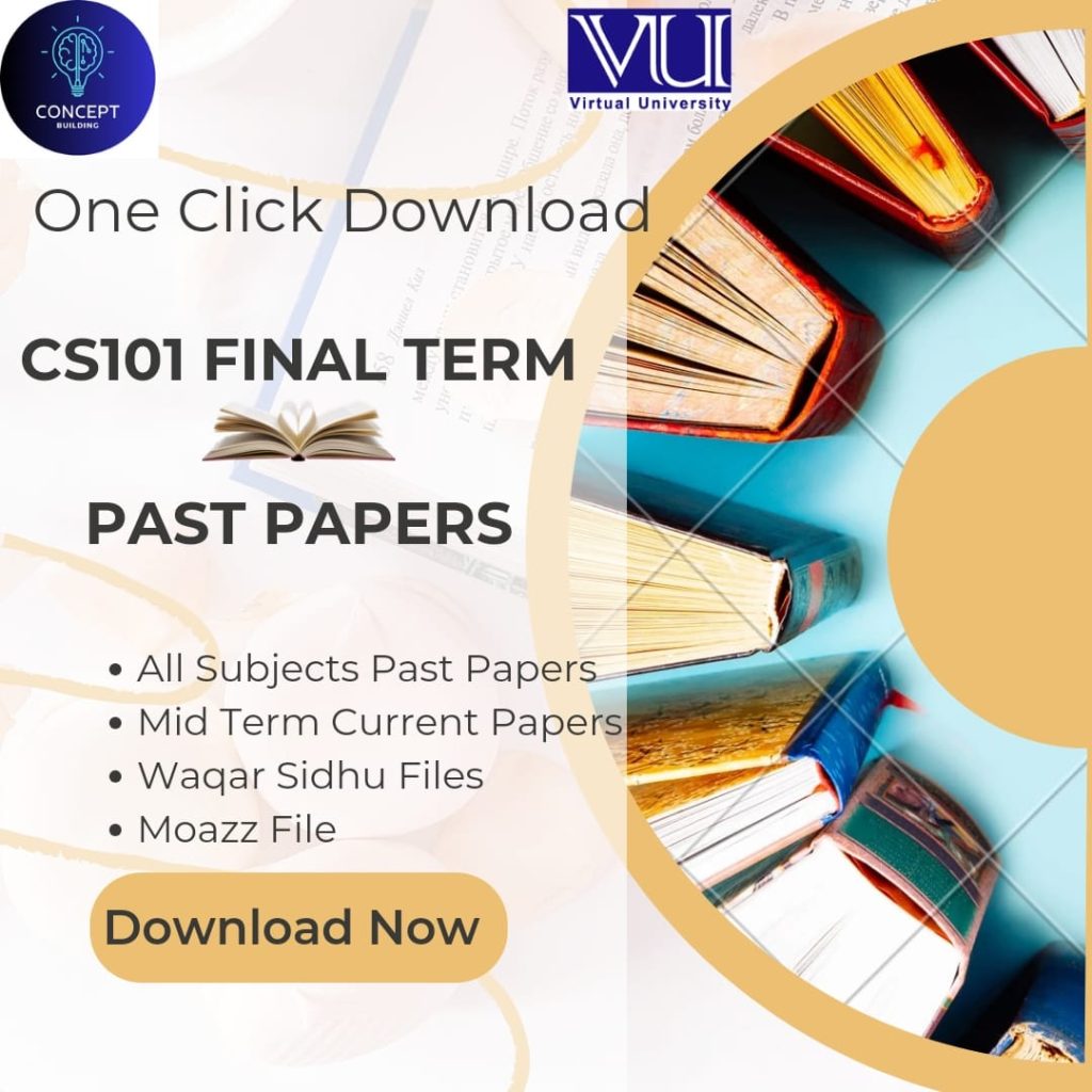 CS101 Final Term Past Papers